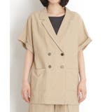 リネン混半袖テーラージャケット【洗える/セットアップ可】 | THE SHOP TK | 詳細画像20 