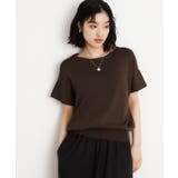 ブラウン(043) | さらさらフレアスリーブサマーニット【毛玉になりにくい/UV/洗濯機OK】 | THE SHOP TK