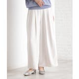 アイボリー(004) | タックワイドパンツ【UV/洗濯機OK/セットUP可】 | THE SHOP TK