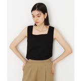 ブラック(019) | 【インナーに最適】2WAYスクエアタンク | THE SHOP TK