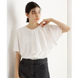 オフホワイト(003) | アシメケープ風プルオーバー【接触冷感/洗濯機OK】 | THE SHOP TK