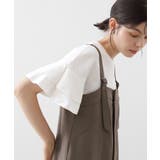 【汗染み防止】袖フリルTシャツ【UVカット/洗濯機OK】 | THE SHOP TK | 詳細画像1 