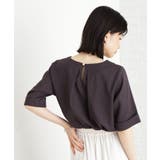 【秋色入荷】麻調メッシュブラウス【二の腕カバー/洗える】 | THE SHOP TK | 詳細画像2 