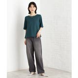 【秋色入荷】麻調メッシュブラウス【二の腕カバー/洗える】 | THE SHOP TK | 詳細画像7 