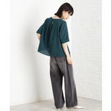 【秋色入荷】麻調メッシュブラウス【二の腕カバー/洗える】 | THE SHOP TK | 詳細画像8 