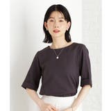スミクロ(018) | 【秋色入荷】麻調メッシュブラウス【二の腕カバー/洗える】 | THE SHOP TK