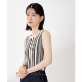 ストライプ柄ニットタンク前後2WAY | THE SHOP TK | 詳細画像9 