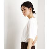 5分袖シアーTシャツ【二の腕カバー/洗濯機OK】 | THE SHOP TK | 詳細画像1 