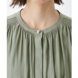 【インしなくも決まる】サテンギャザー5分袖ブラウス | THE SHOP TK | 詳細画像16 