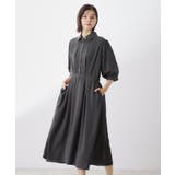 5分袖シャツワンピース【防シワ/吸水速乾/UVケア/洗濯機OK】 | THE SHOP TK | 詳細画像3 