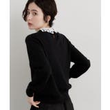 【襟取り外し可能】もにゅ 襟レース付きニット | THE SHOP TK | 詳細画像9