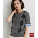 グレー(012) | POLO BCS/アーガイル半袖ニット | THE SHOP TK