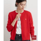 レッド(063) | POLO BCS/ケーブルクルーカーディガン | THE SHOP TK