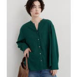 【刻みネックですっきり見え】Wポケット金ボタンシャツ | THE SHOP TK | 詳細画像18 