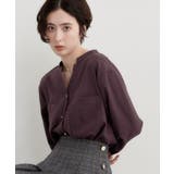 【刻みネックですっきり見え】Wポケット金ボタンシャツ | THE SHOP TK | 詳細画像23 