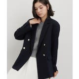 ネイビー(094) | クラシカルな雰囲気 ダブルブレストジャケット | THE SHOP TK