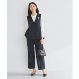 【通勤・セレモニー】ダブルクロス ペプラムジレ/セットアップ可 | THE SHOP TK | 詳細画像14 