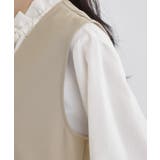 【通勤・セレモニー】ダブルクロス ペプラムジレ/セットアップ可 | THE SHOP TK | 詳細画像20 