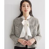 ブラック(419) | ツイードノーカラージャケット | THE SHOP TK