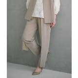 【通勤 セレモニー】美脚シルエット ダブルクロステーパードパンツ | THE SHOP TK | 詳細画像1 