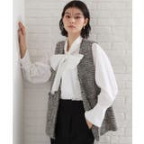 【通勤・セレモニー】タックボウタイブラウス | THE SHOP TK | 詳細画像2 