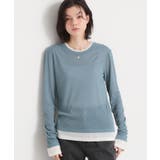 ブルー(091) | 配色テレコカットソー | THE SHOP TK