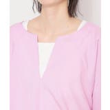 キーネックストライプドロストシャツブラウス | THE SHOP TK | 詳細画像16 