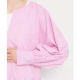 キーネックストライプドロストシャツブラウス | THE SHOP TK | 詳細画像17 