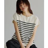 アイボリー(304) | 【S XL ひんやりタッチ】多機能フレンチスリーブニット | THE SHOP TK
