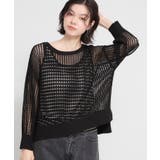 ブラック(019) | メッシュニットプルオーバー | THE SHOP TK