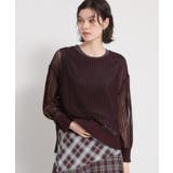 ブラウン(044) | メッシュニットプルオーバー | THE SHOP TK