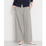 ライトグレー(311) | ストライプイージーワイドパンツ | THE SHOP TK