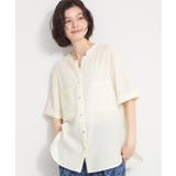 【M-XL/二の腕カバー】ダブルポケット金ボタン 5分袖シャツ | THE SHOP TK | 詳細画像9