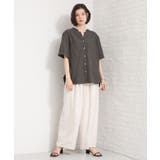 【M-XL/二の腕カバー】ダブルポケット金ボタン 5分袖シャツ | THE SHOP TK | 詳細画像6