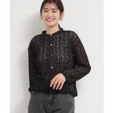 ブラック(019) | レースシャツトップス | THE SHOP TK