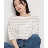 【1枚で美人見え】 フリルレースボーダートップス | THE SHOP TK | 詳細画像4