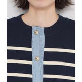 【羽織るだけでこなれ感を演出】デニム切替カーディガン | THE SHOP TK | 詳細画像16