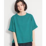 【二の腕カバーに】さらり麻調メッシュ5分袖ブラウス | THE SHOP TK | 詳細画像15 