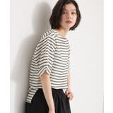 【二の腕カバーに】さらり麻調メッシュ5分袖ブラウス | THE SHOP TK | 詳細画像25 