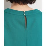 【二の腕カバーに】さらり麻調メッシュ5分袖ブラウス | THE SHOP TK | 詳細画像32 