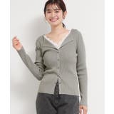 レースレイヤードリブニット | THE SHOP TK | 詳細画像1 