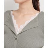 レースレイヤードリブニット | THE SHOP TK | 詳細画像16 