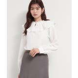 オフホワイト(003) | エアリーフリルブラウス | THE SHOP TK