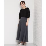 【セットアップ可】麻調ミモレ丈フレアスカート | THE SHOP TK | 詳細画像4
