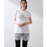 レース切替 ロングTシャツ | THE SHOP TK | 詳細画像1