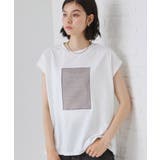 オフホワイト(003) | オーガンジー刺繍Tシャツ | THE SHOP TK