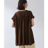 【夏に嬉しい機能つき】ひんやりさらさら シャーリングブラウス | THE SHOP TK | 詳細画像14 