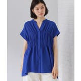 【夏に嬉しい機能つき】ひんやりさらさら シャーリングブラウス | THE SHOP TK | 詳細画像17 