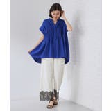 【夏に嬉しい機能つき】ひんやりさらさら シャーリングブラウス | THE SHOP TK | 詳細画像19 