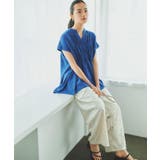 【夏に嬉しい機能つき】ひんやりさらさら シャーリングブラウス | THE SHOP TK | 詳細画像4 